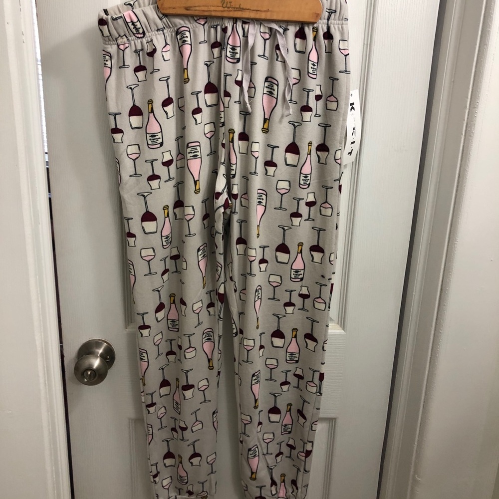 Wine print lounge pants